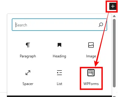 wpforms 추가