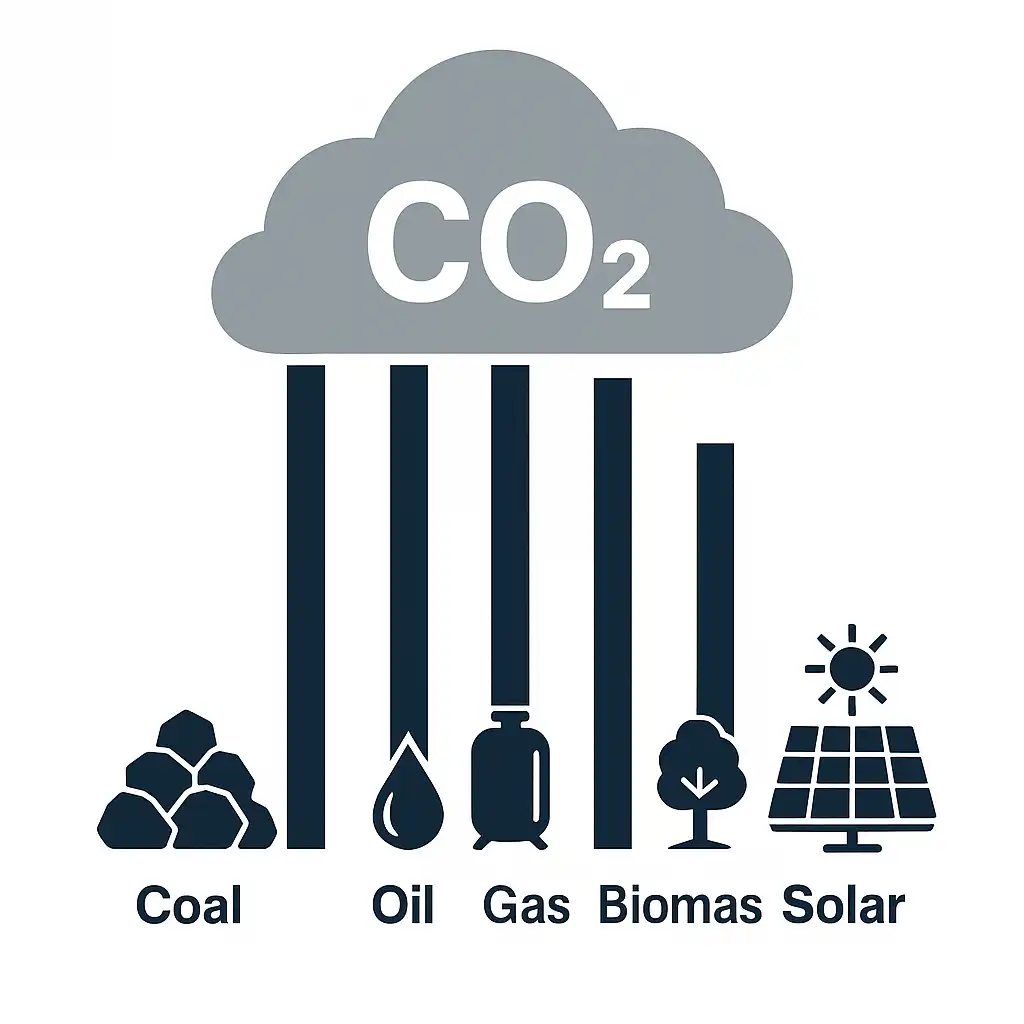 에너지원별 탄소 배출량