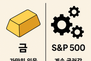 10년간 금 과 S&P 500 수익률 비교